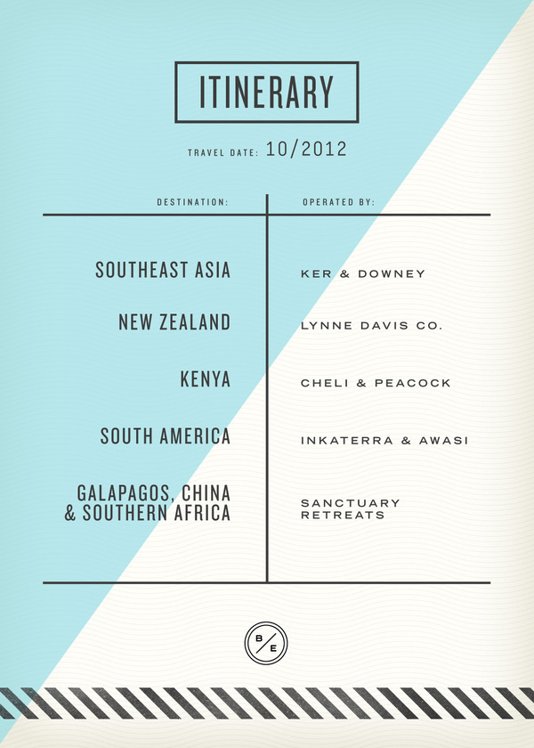Passport inside 3 #itinerary #print #design #travel #type