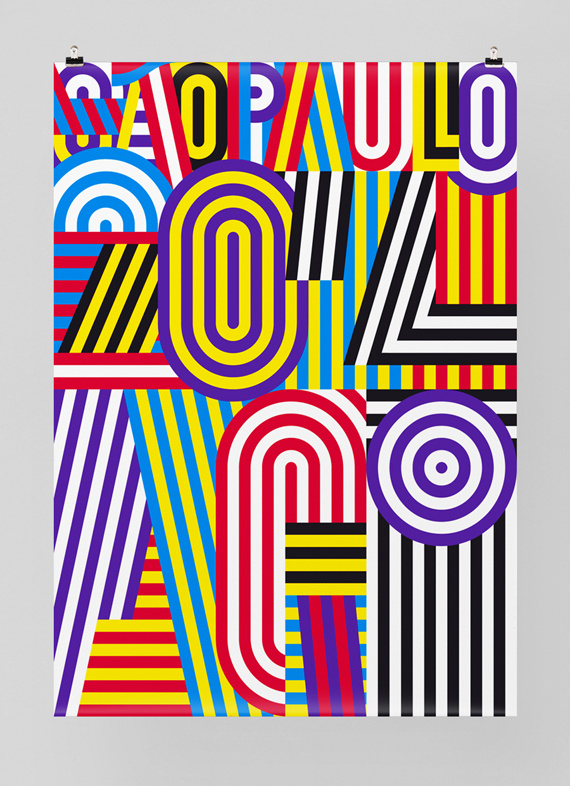 AGI 2014 #agi #pfã¤ffli #feixen #stripes #colors #poster #sao #felix #paulo