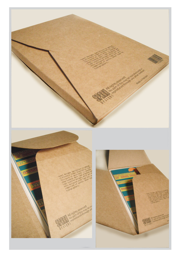 Package for type postcards on Behance #packaging