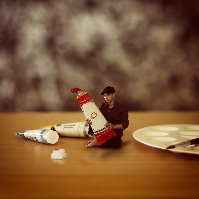 Dreamlike and Surreal Self-Portrait Photo Manipulations by Achraf Baznani