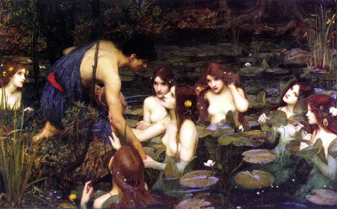 "Hylas and the Nymphs," a painting by John William Waterhouse, 1896