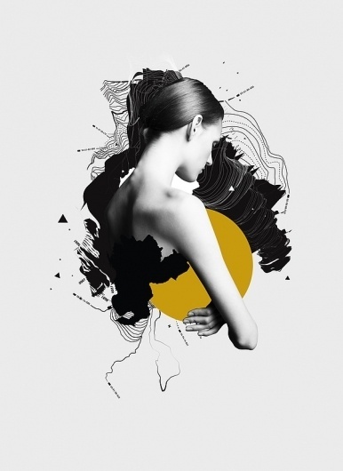 Voyager on the Behance Network #illustration #collage #girl
