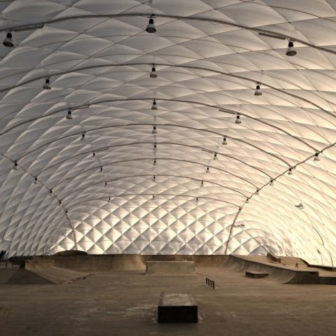 Hala skatepark Rzeszów Podpromie - nowoczesne lekkie hale