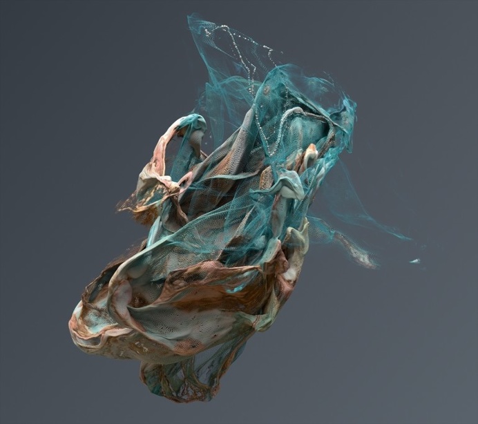 Sculptures created in Houdini