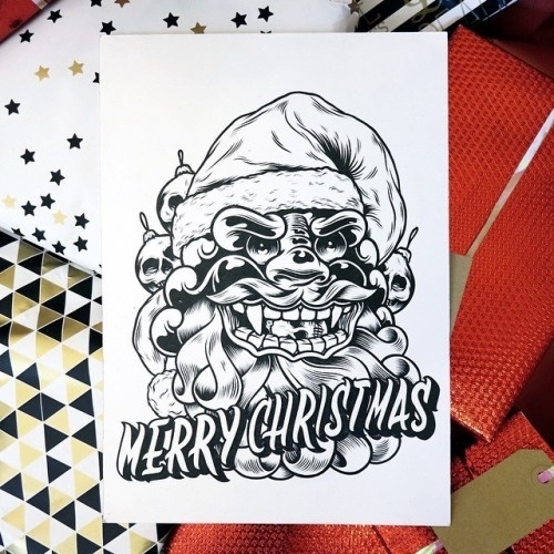 Illustration by Mark Goss #christmas #illustration #xmas #santa