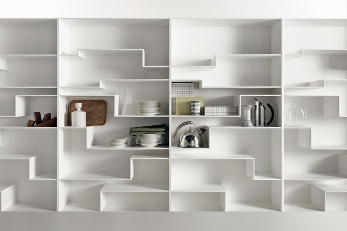 Melody bookcase. Smart spaces and exclusive design. MDF Italia.