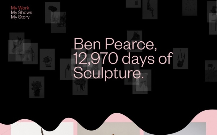 Ben Pearce Art sculptures abstract exhibition webdesign Mindsparkle Mag designblog award site of the day website inspire inspiration graphi