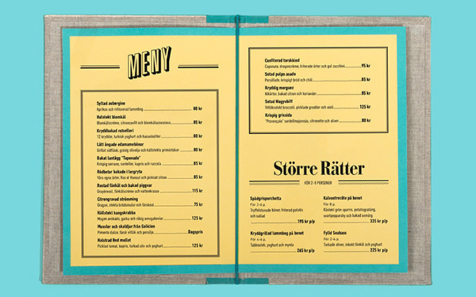Hornhuset #menu #identity #food #print