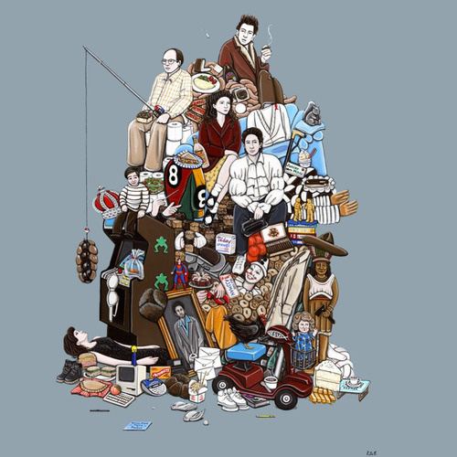10 Artes Inspiradas em Seinfeld #illustration #seinfeld