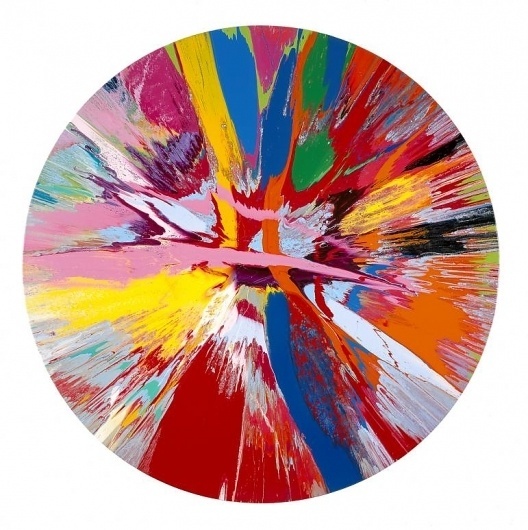 Beautiful, amore, gasp, eyes going into the top of the head and fluttering painting - Damien Hirst #colours #contemporary #colors #hirst #painting #art #damien