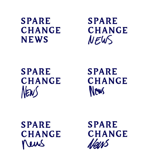 Spare change news #logo #identity #branding #typography