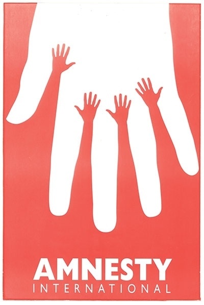 Poster for the Israeli branch of Amnesty International designed by Yossi Lemel in 1995. #poster