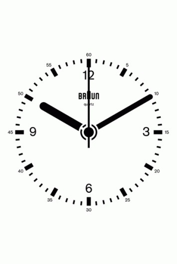 Dieter Rams Minimalist Braun Clock #minimalism #monochrome #braun #minimal #rams #clock #dieter