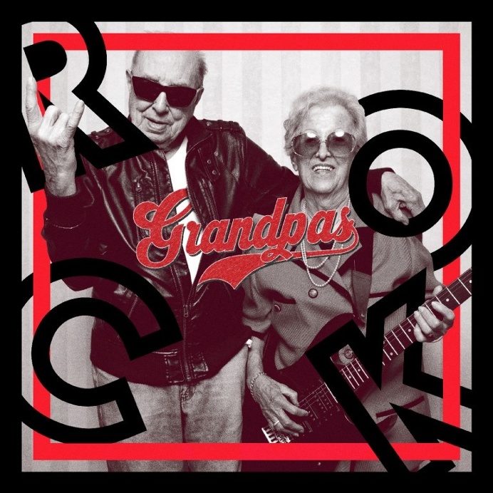Created for a Spotify Playlist called "Rock Grandpas".
