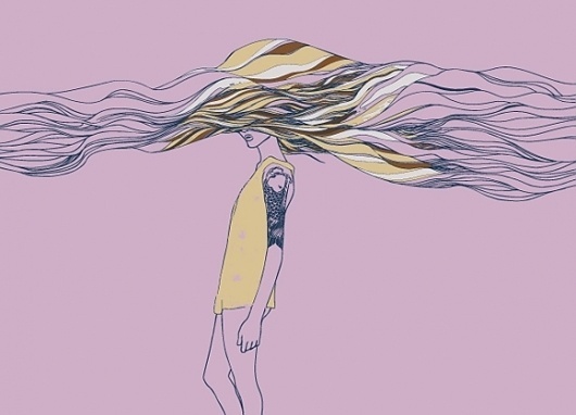 huebucket.com #girl #land #wave #hair #tattoo
