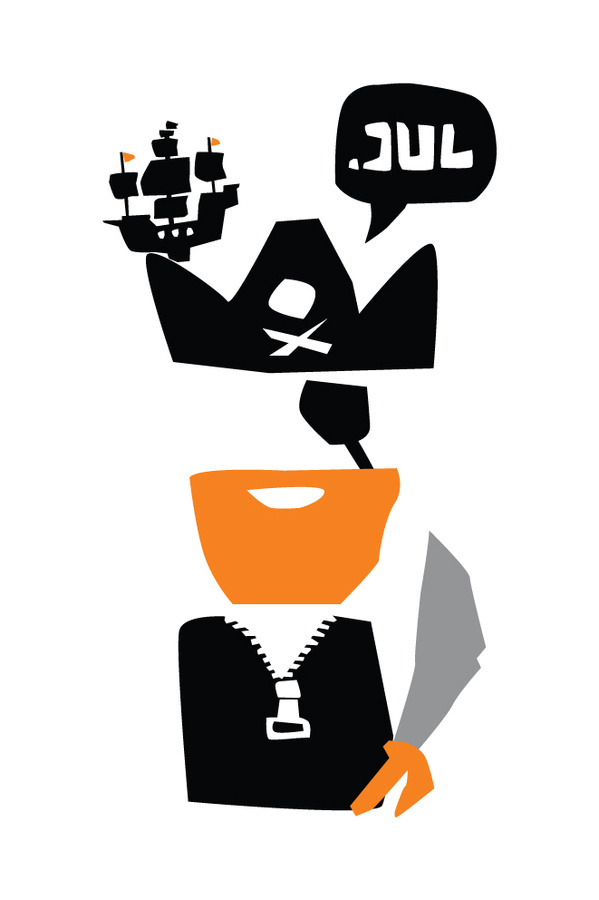 The pirate #calendar #kostis #illustration #sotirakos #greece #pirate #athens