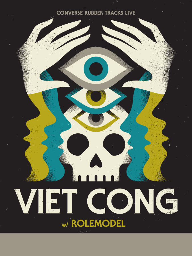 viet cong, gig poster