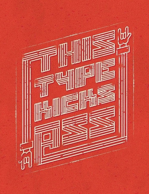This type kicks ass #design #graphic #typography