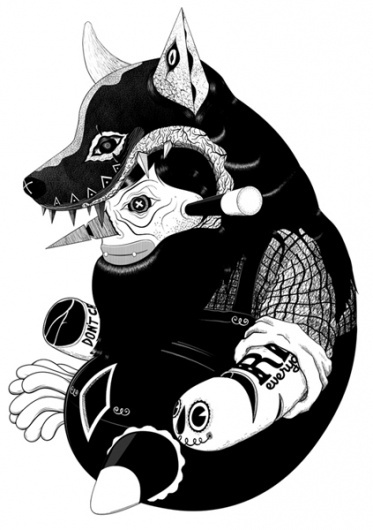 BLDGWLF : uberkraaft #illustration #design #ink #uberkraaft