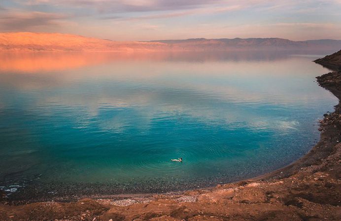 Floating in the Dead Sea by Aline Fortuna