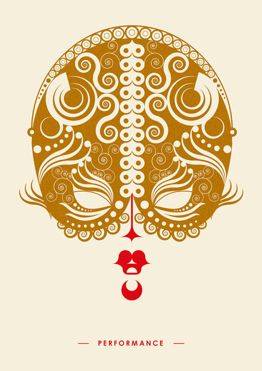 mask #letterpress