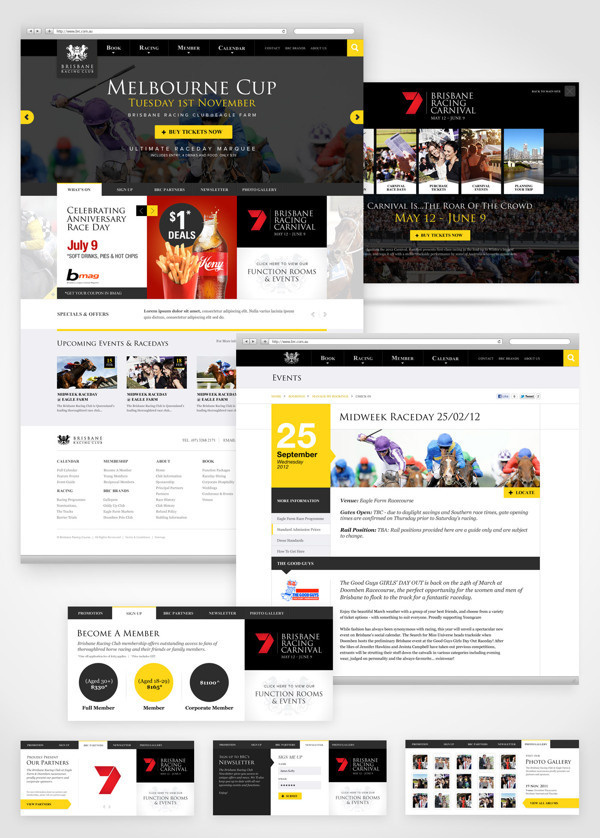 BRC Website on Behance #interface