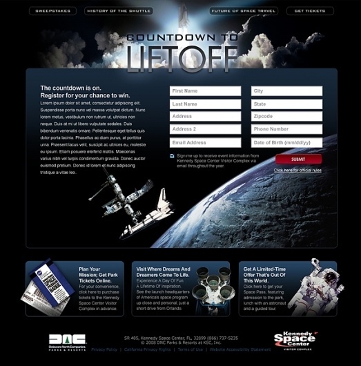 Countdown to Liftoff #layout #interactive