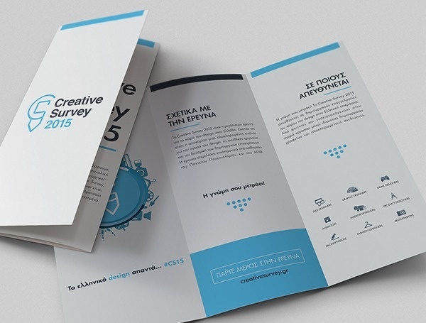 Creative Survey 2015 on Behance #print #brochure #trifold #layout #leaflet