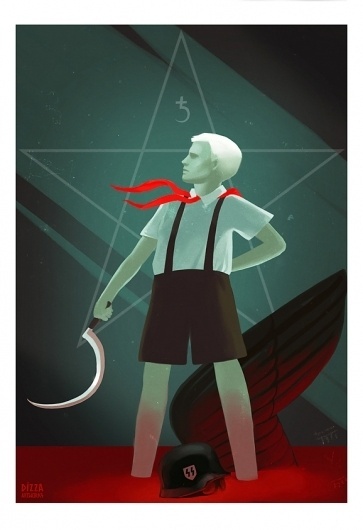 Destroy everything! - Жатва #occult #ussr #illustration #pioneer #dizza