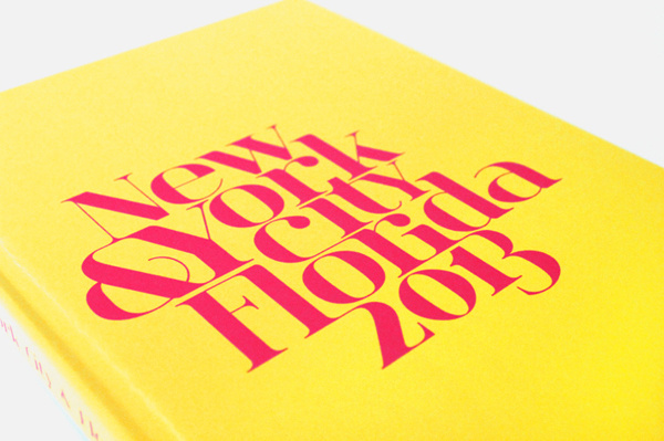 Photo book NYC — Florida on Behance #usa #america #pink #typography #design #graphic #yellow #travel #photography #holiday #york #nyc #new