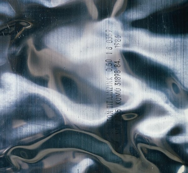 New Order Brotherhood (Collectors Edition)Designed by Peter Saville, shot by Trevor KeyPhoto of titanium zinc alloy sheet metal #chrome #metal #wrinkle #material