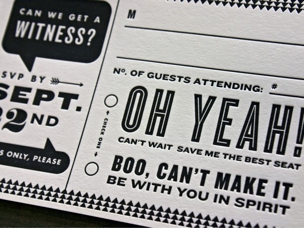 Beast Pieces #invite #reply #letterpress #card