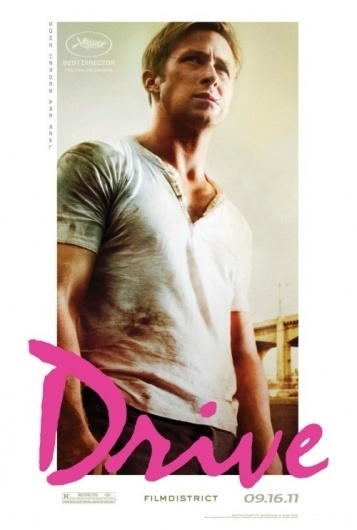 Ryan Gosling stands alone for the first poster from Nicolas Winding Refn's Drive | Flix66.com #design #drive #poster #film #typography