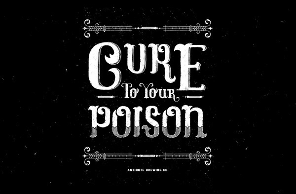 Antidote Brewing Co. Custom Typography #beer #branding
