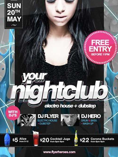 Free Nightclub Flyer Template download free psd club flyer