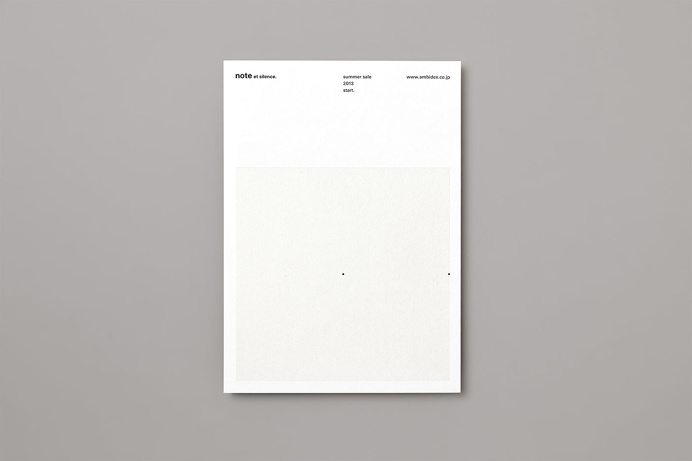 note et silence. on Behance