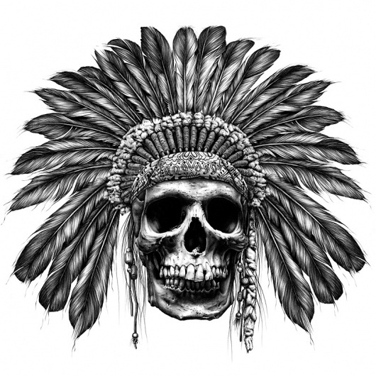 b&w_04.jpg 800×800 pixels #illustration #king #joe #skull
