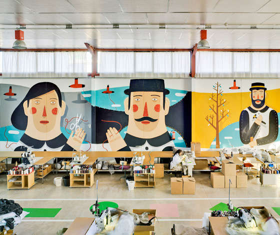 sancal_40th_birthday_murals #illustration #mural #installation