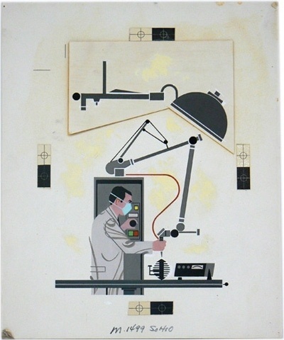 Charley Harper / Laser surgery / 1970 #charley #harper