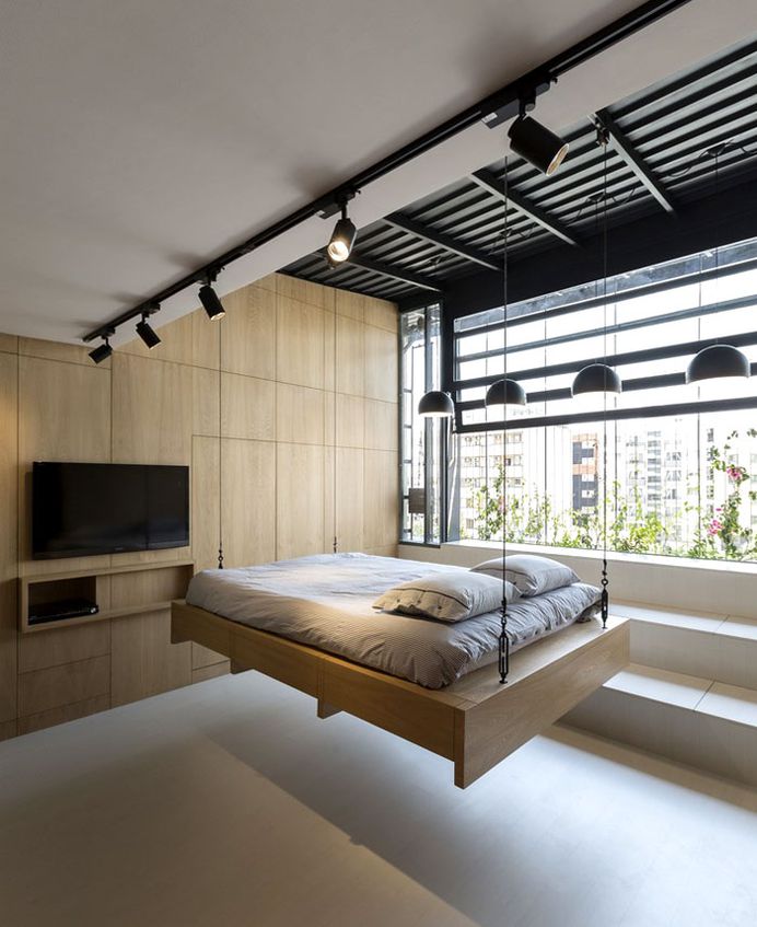 Space-Saving Design Idea at 45m2 Apartment - InteriorZine #home #decor #interior