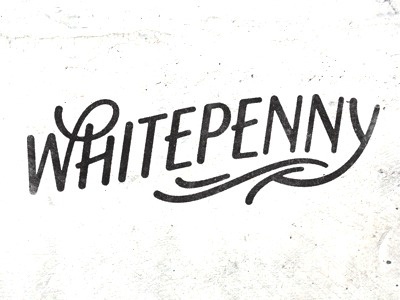 Whitepenny by Simon Walker #lettering #white #penny #simon #walker #typography