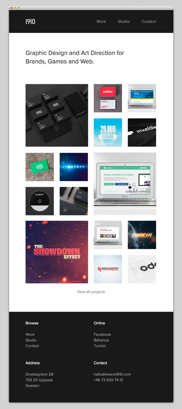 1910 Design & Communication #website #layout #design #web