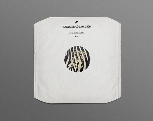 The Good The Bad and The Zugly on Typography Served #lettering #record #vinyl #music #typography