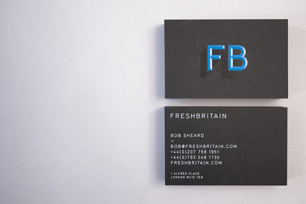 FreshBritain Business Card #card #black #blue #business