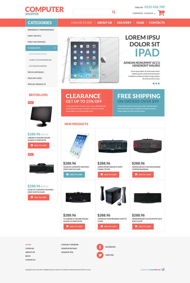 Computer : Free Responsive Virtuemart Template
