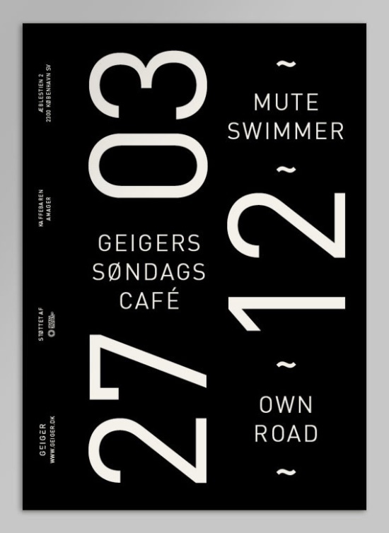 ... geiger magazine via behance. #poster #typography
