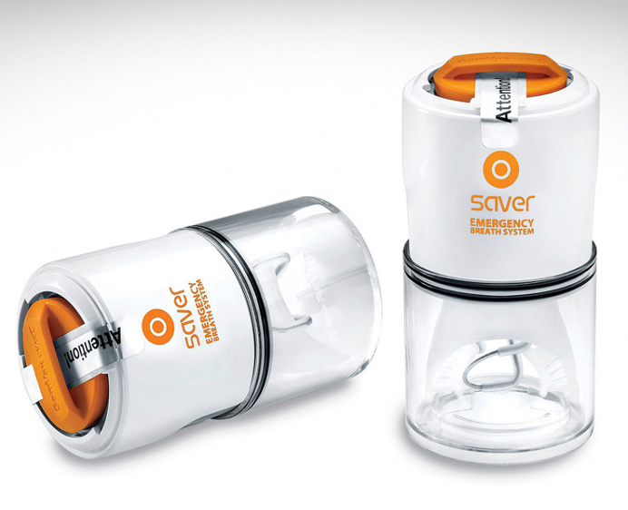 The Saver is an #emergency breath system and a must-have home #safety #device that allows the user to breathe clean air and help escape in a