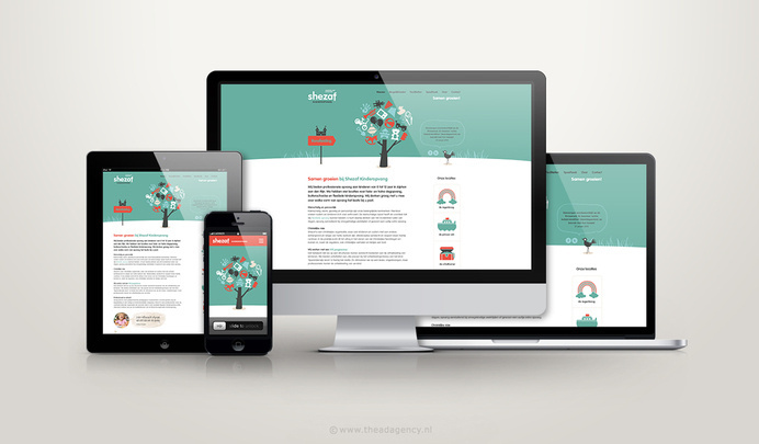 Identity Shezaf Kinderopvang (childcare) - The Ad Agency, www,theadagency.nl #theadagency #design #graphic #website #identity