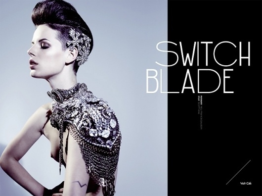 Switchblade | Volt Café | by Volt Magazine #beauty #design #graphic #volt #jewellery #photography #art #fashion #layout #magazine #typography