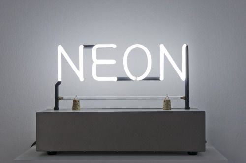 jamiemclellan: “Joseph Kosuth, Neon (1965) ”